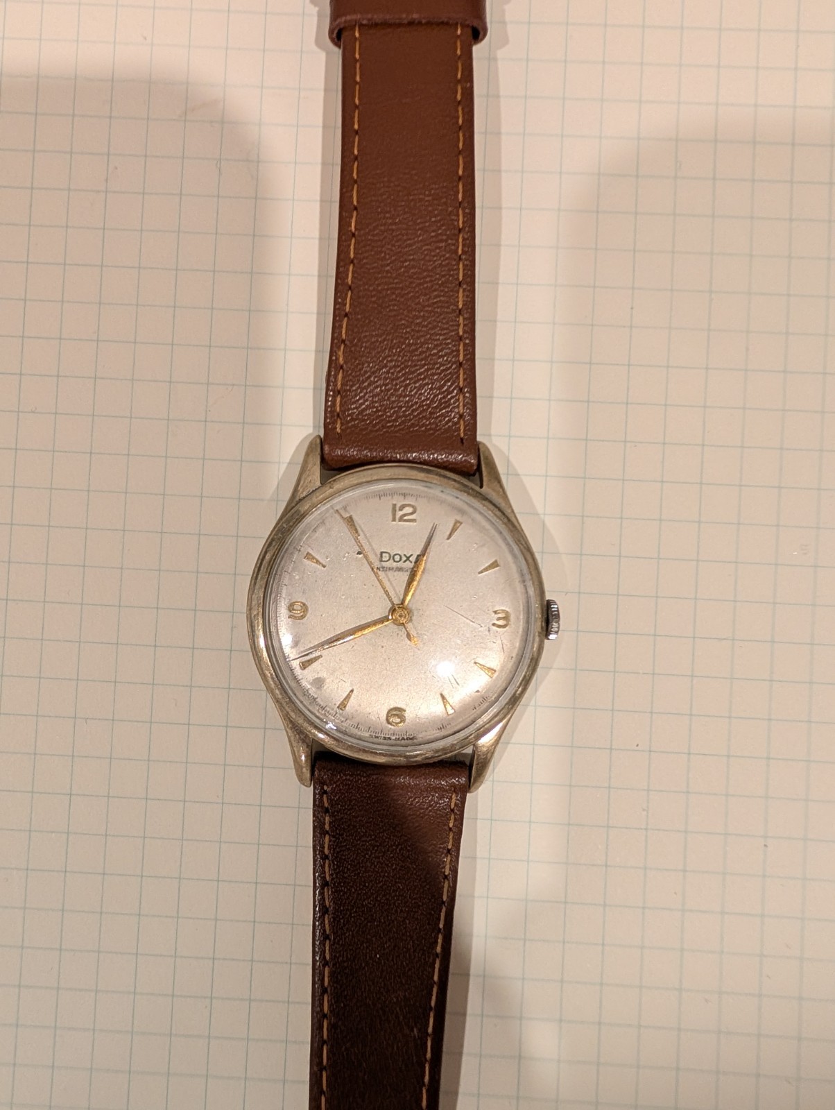 Vintage DOXA 1954 Antimagnetic Oversize Swiss Made Manual Wind Dress Watch – Run