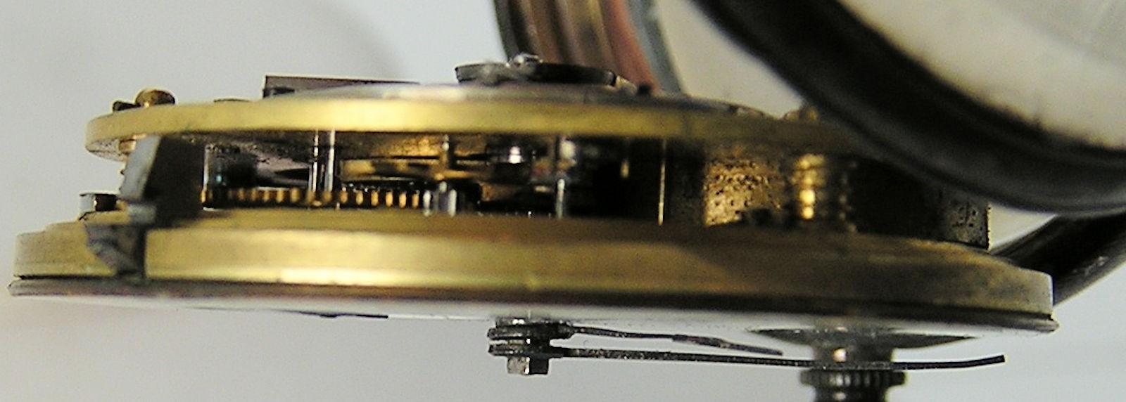 1920 Chain Drive Fusee Sterling Pocket Watch 46.5mm 82.5g Solid Balance Key Wind