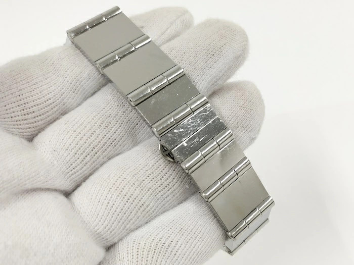 GUCCI Ladies’ Watch Square SS Quartz Silver Dial 300L Used