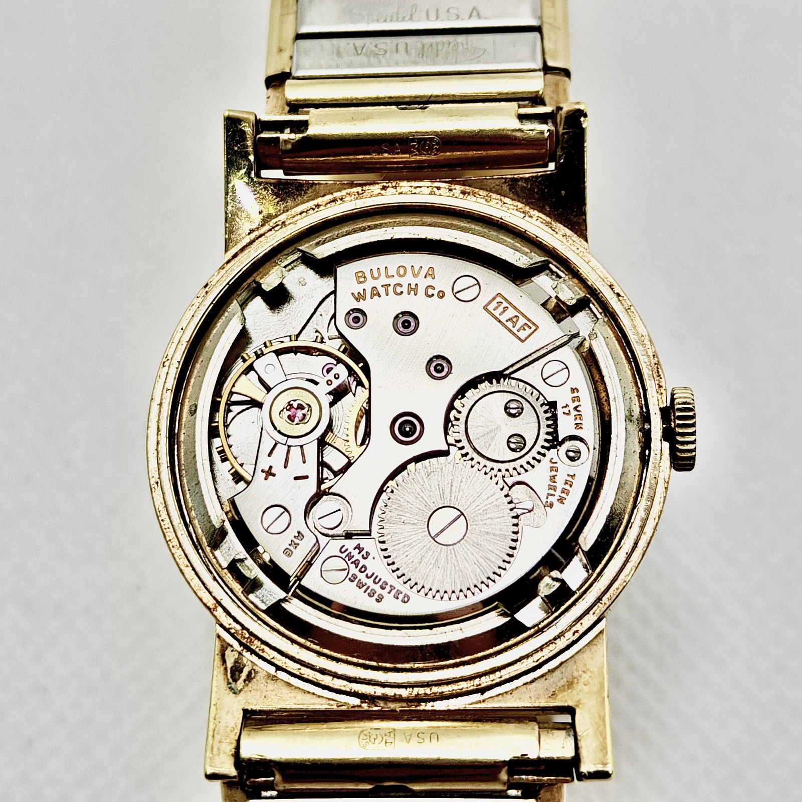 Vintage 1963 Bulova American Eagle Men’s Watch 11AF Textured Dial
