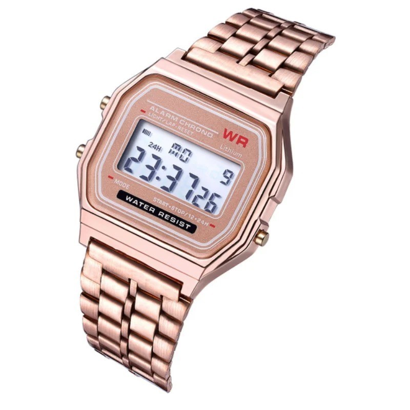 F-91W-1 Men’s 2025 Digital Silver Steel Watch Classic Alarm Light Waterproof