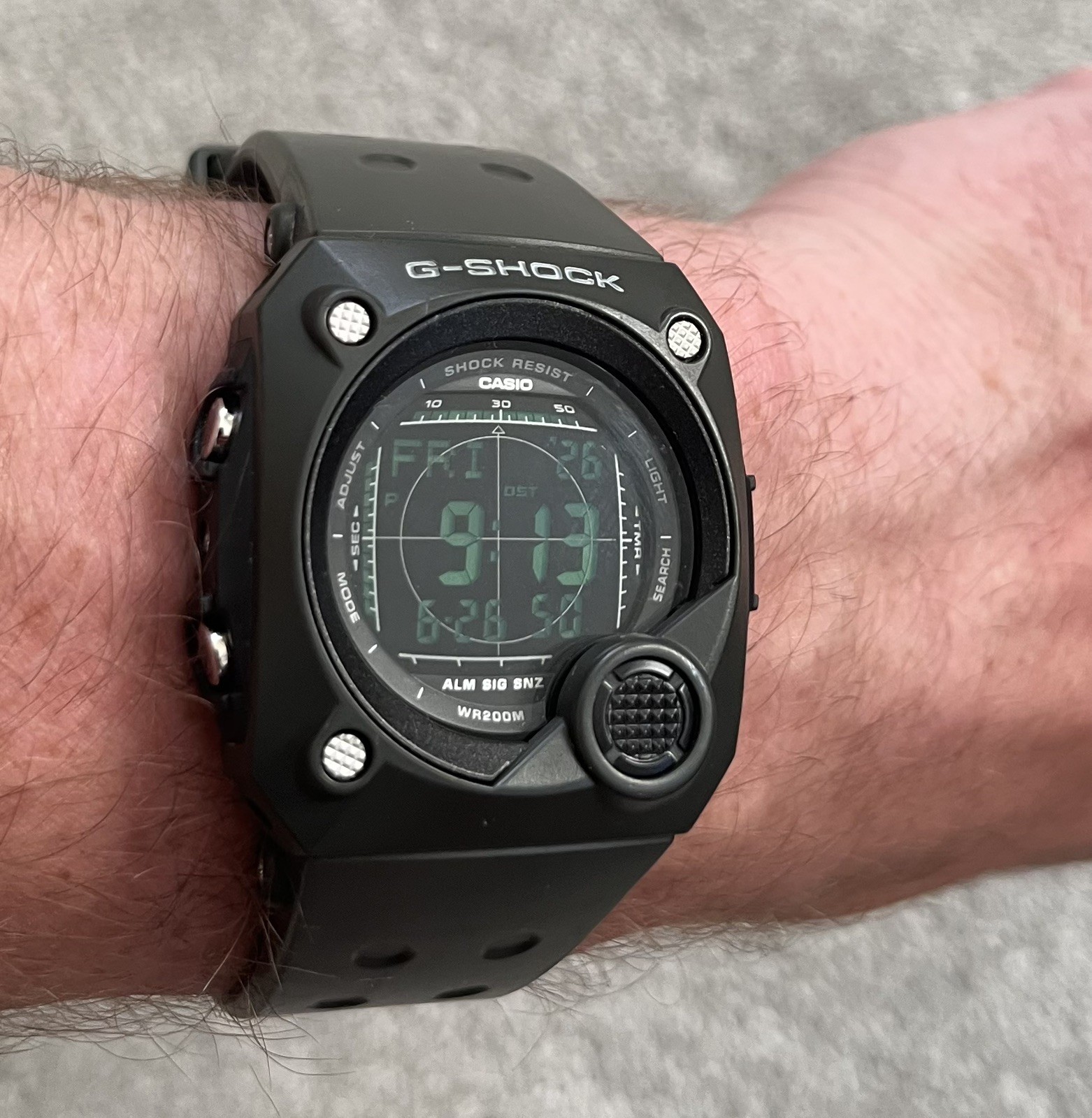 CASIO G-SHOCK G-8000 Dark Green Quartz Digital Watch Sniper Model Used