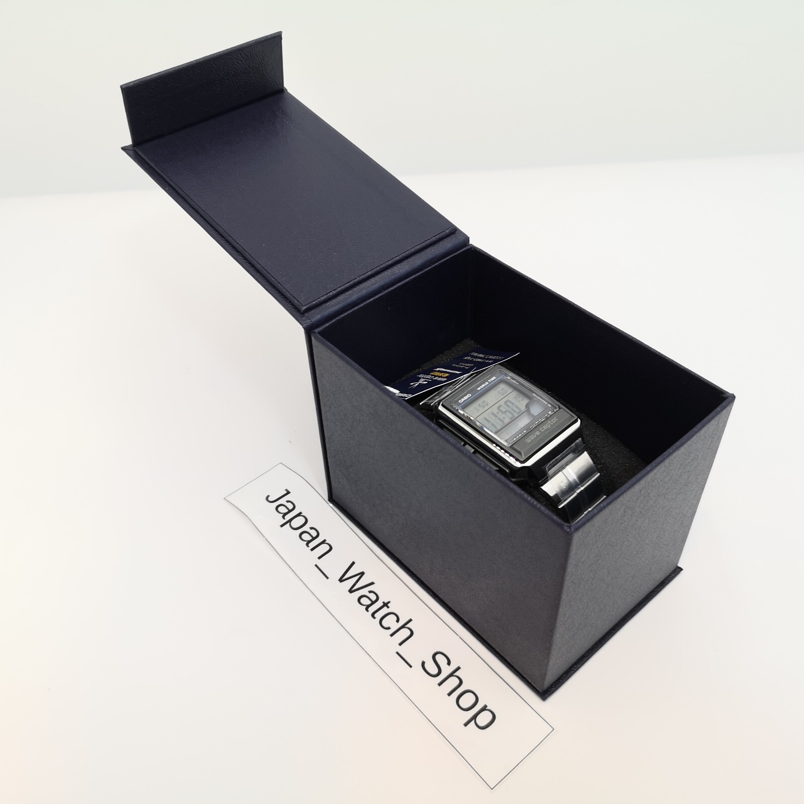 CASIO WAVE CEPTOR WV-59RD-1AJF Black Silver Illuminator Men’s Watch New in Box