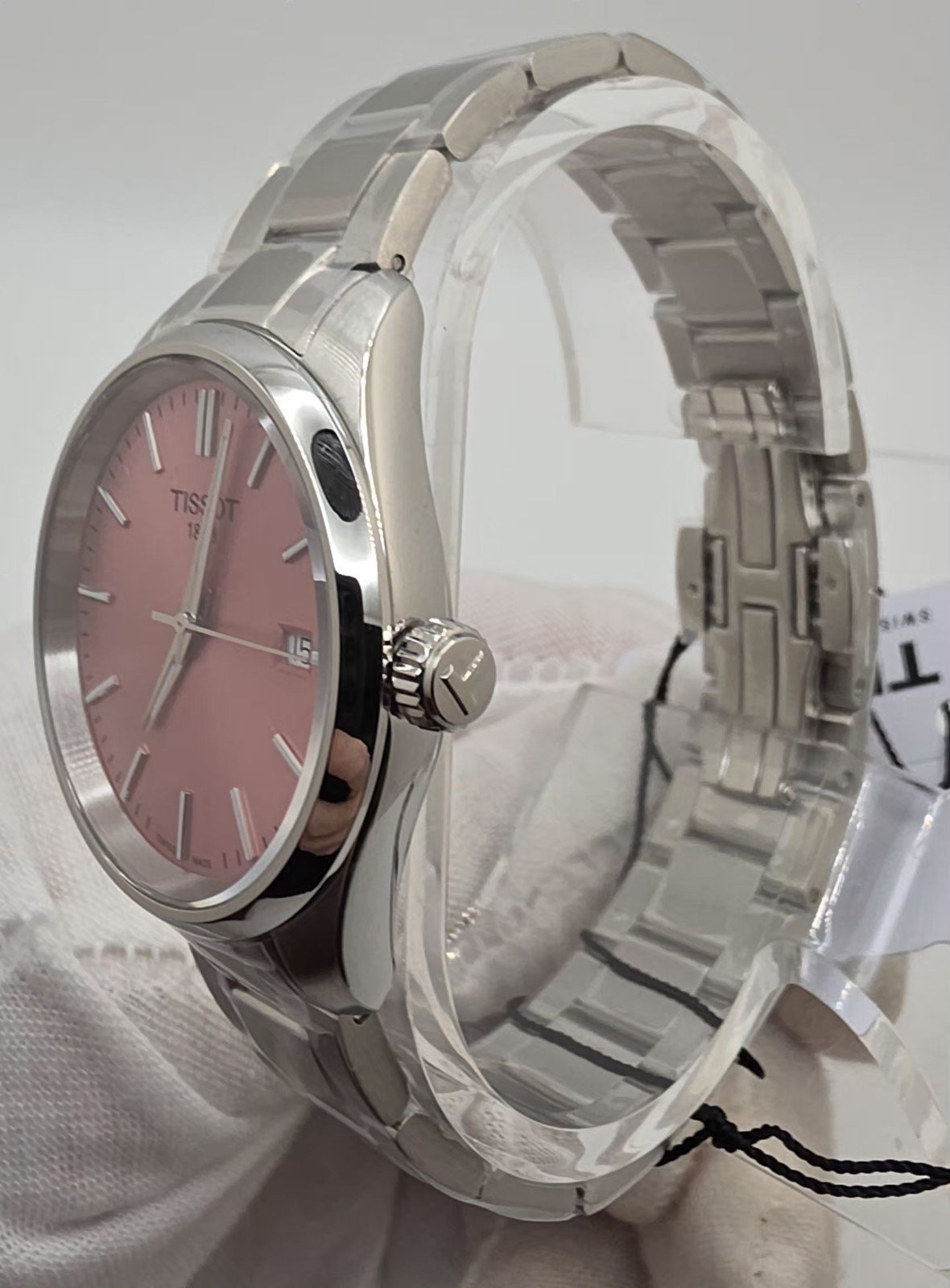 Tissot PR 100 Quartz 34mm Pink Dial Steel Women’s Watch T150.210.11.331.00