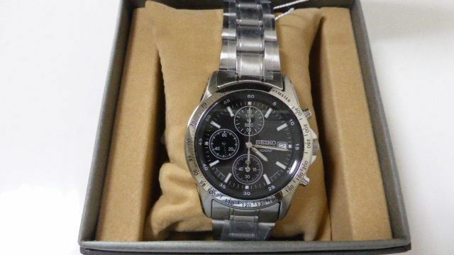 SEIKO Chronograph SND367PC Men’s Watch from Japan New in Box