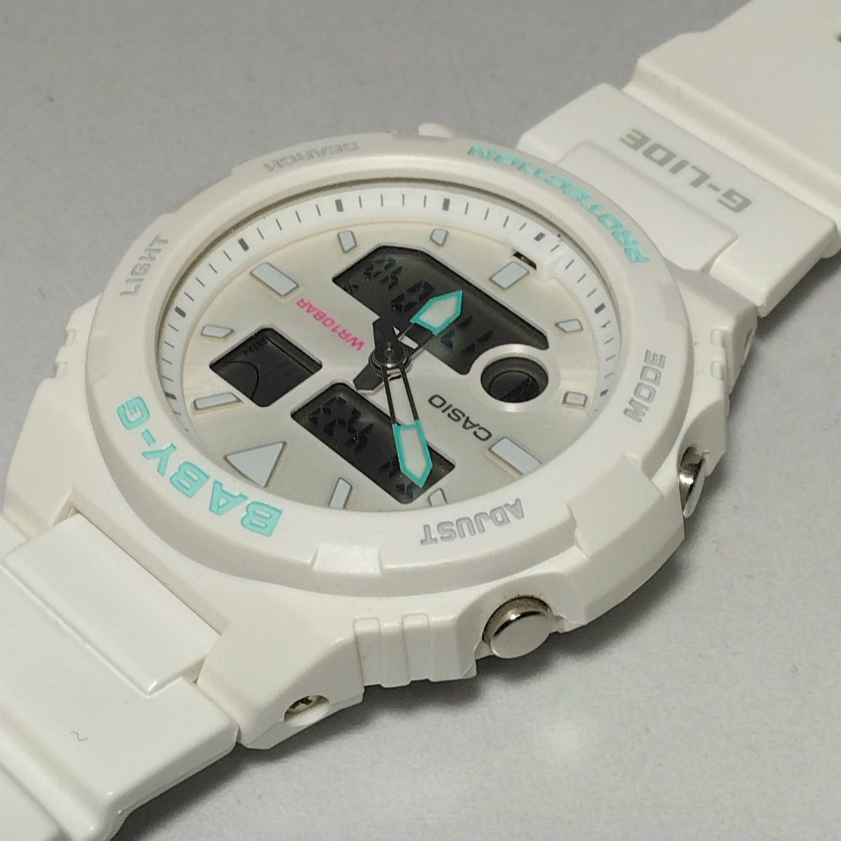 CASIO Baby G G LIDE Quartz Wristwatch BAX 100 7AJF White Mint Green
