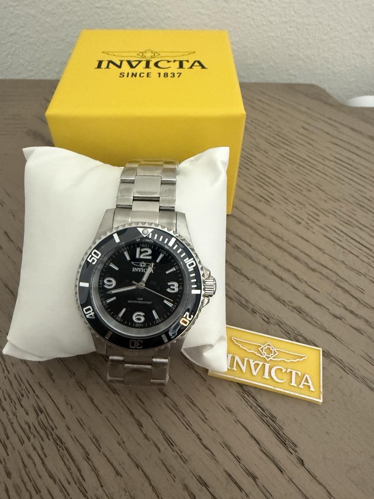 Invicta Pro Diver Men’s Quartz 48mm SS Black Dial/Bezel 50m w/ Box