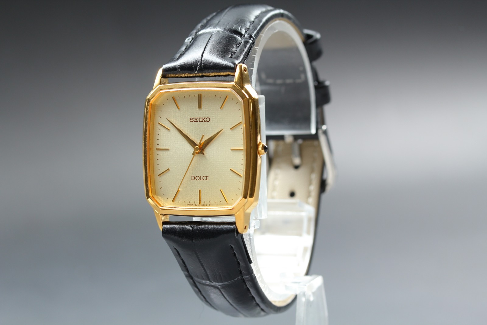 [Near MINT] SEIKO Dolce 8J41-5000 27mm Gold Dial Quartz Men’s Watch from JAPAN