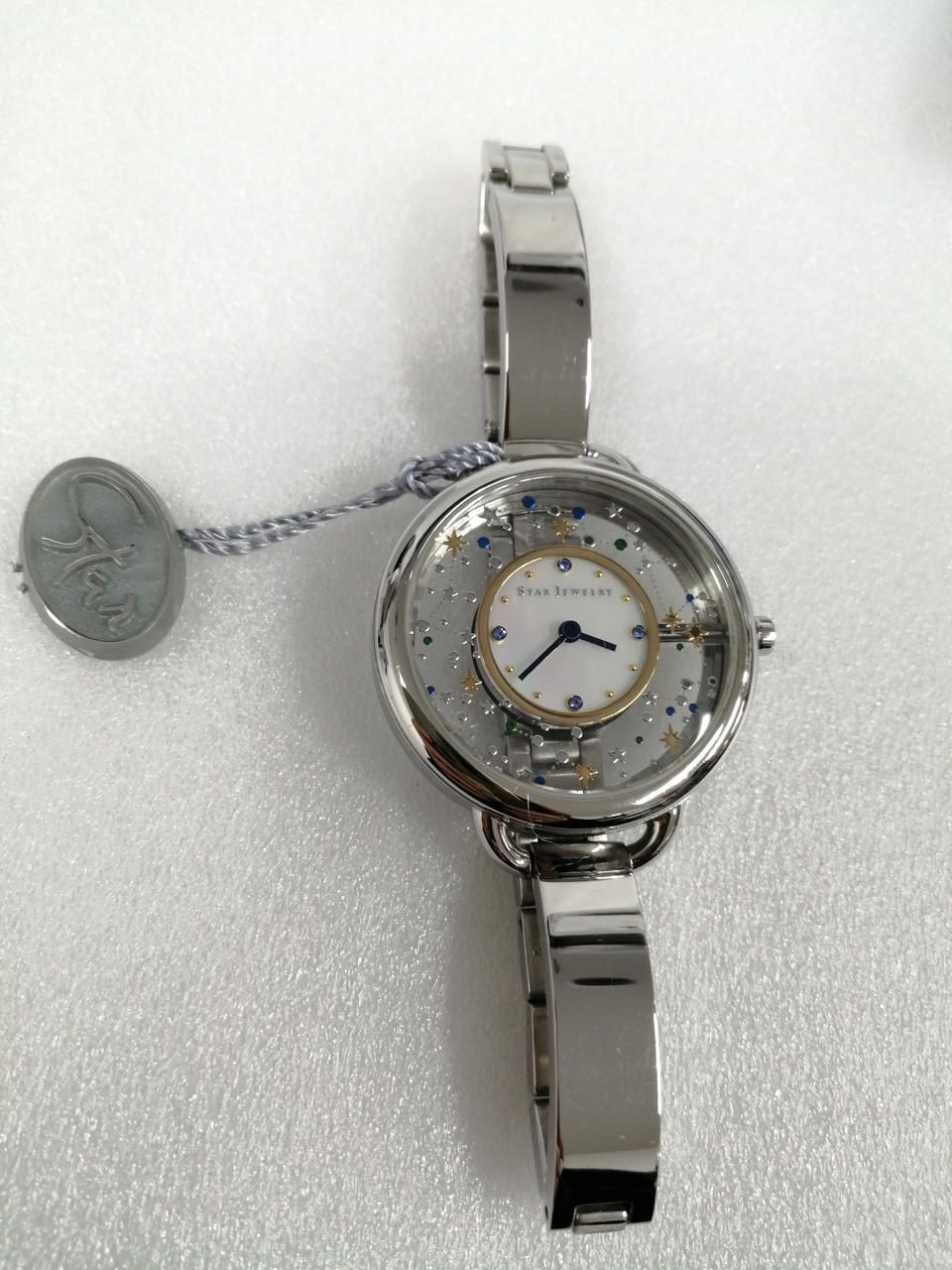 STAR JEWELRY Transparent Watch SLV. clear through box Used
