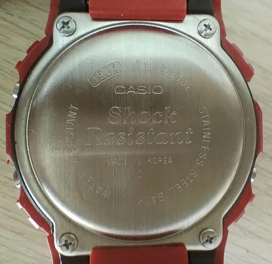 G-SHOCK DW-5600E Red Watch