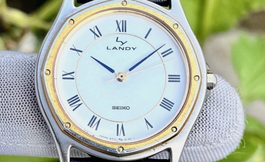 Vintage Seiko Landy Santos Style JDM Roman Dial Japan Men Quartz Watch 5P31-6130