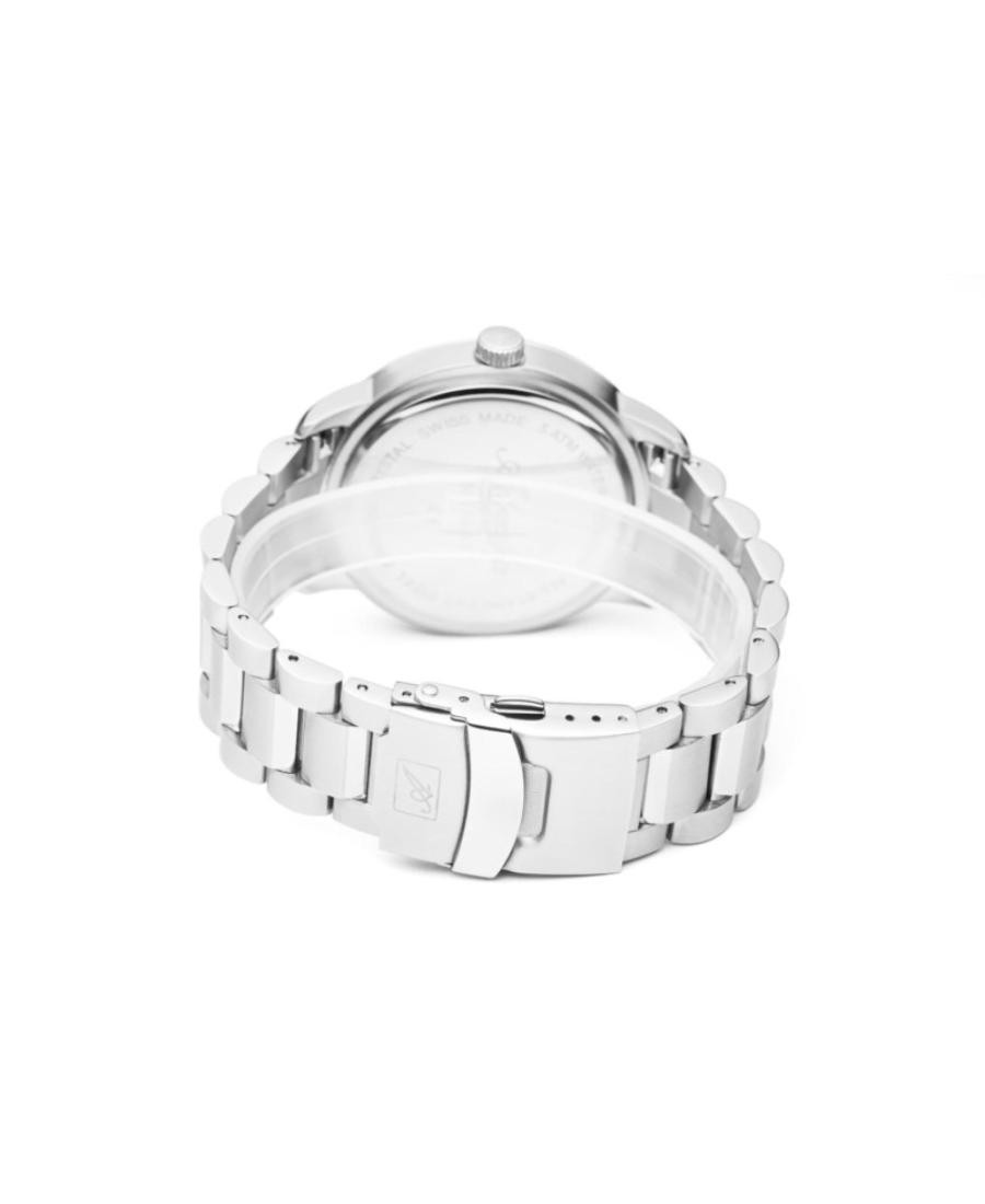 ADRIATICA Men Quartz Casual Watch Classic Dress Black Dial Waterproof Swiss