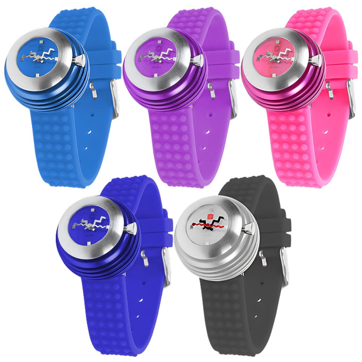 Kool Time Spheroid Unisex Watch – Funky Crazy Futuristic Fashion – Silicone Band