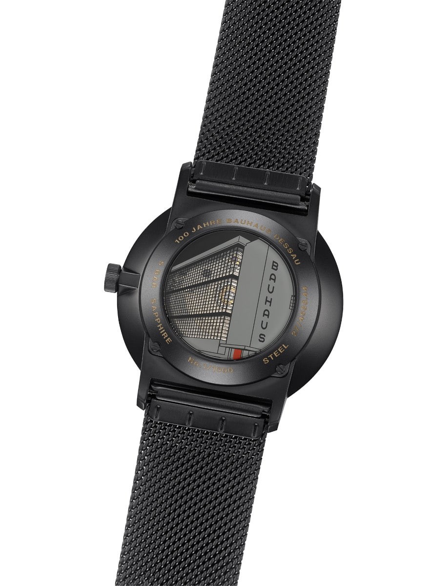 Junghans FORM A Bauhaus Edition 39.3mm Black Dial Watch 27/4533.44