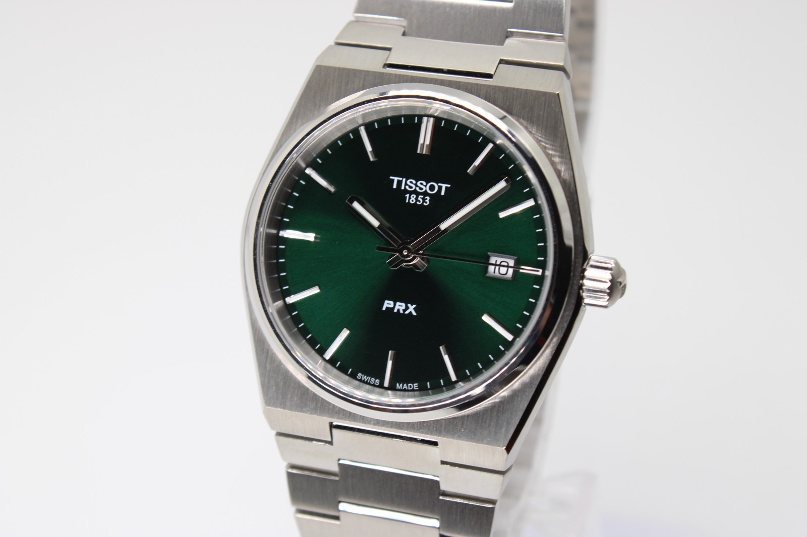 TISSOT PRX T137.210.11.081.00 Quartz Green Dial Unisex Watch 35MM