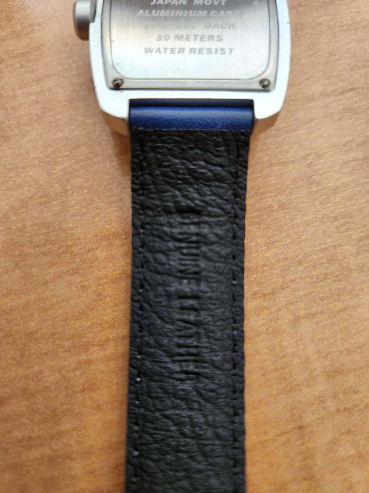 Vintage 1990s COLT MAN STUDIO WATCH- Rare Blue Dial Matte Aluminum Case – New