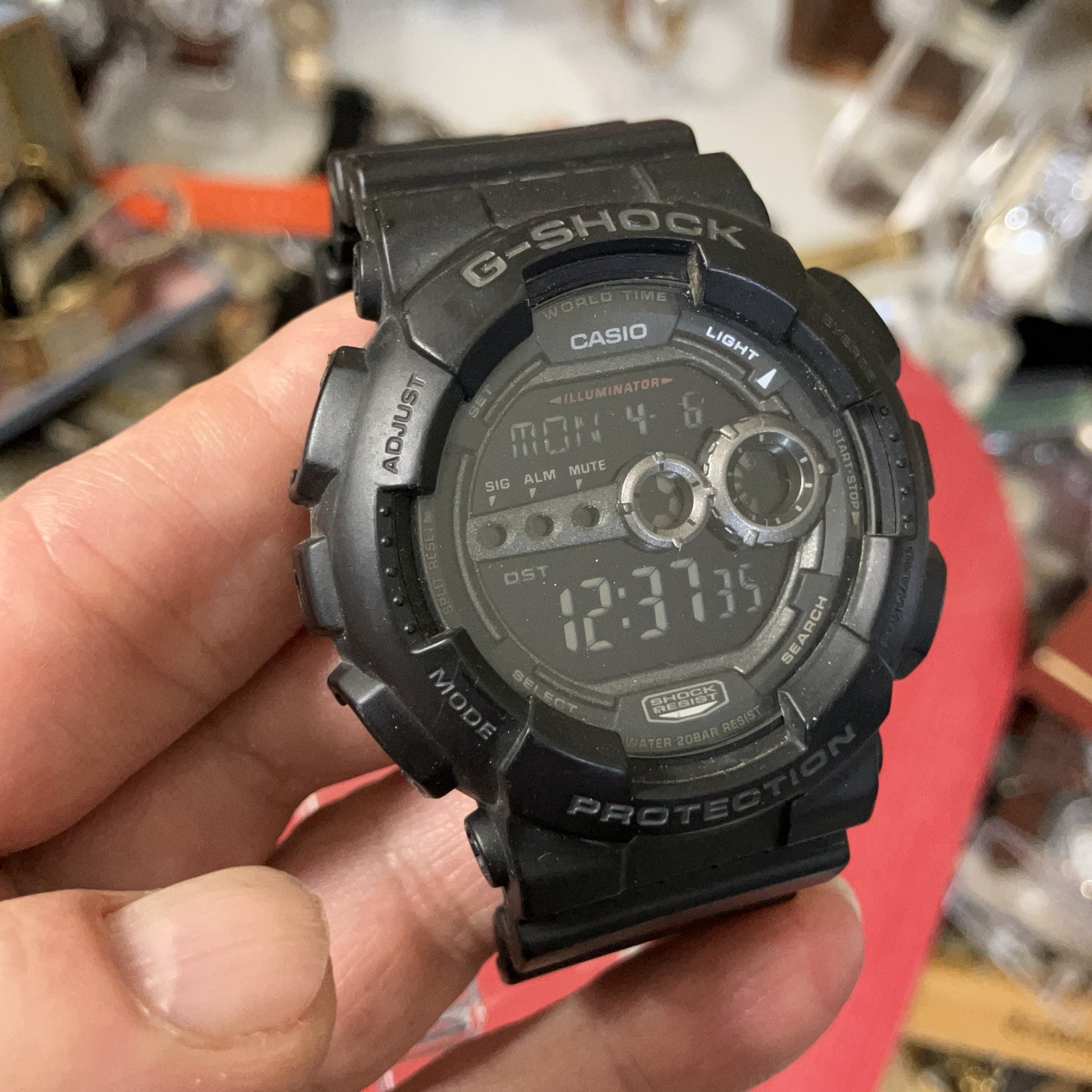 Casio G Shock Watch Men Digital Black Day Date 3263 GD-100 51mm