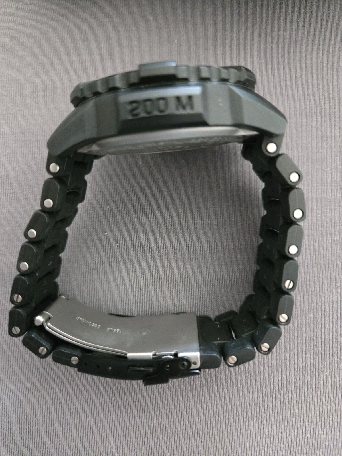 LUMINOX 3500- Navy Seal Black Quartz Men’s Watch. Upgraded band. Excellent!