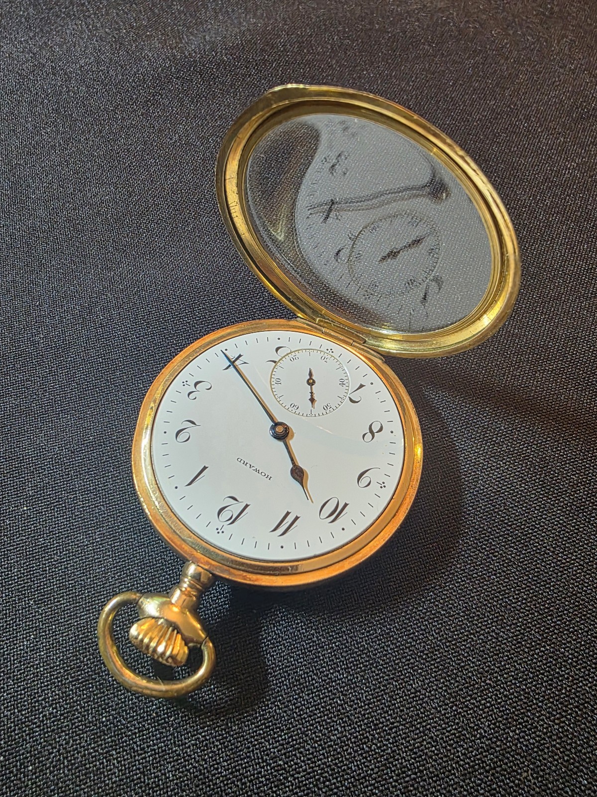 Howard Pocket Watch (Keystone) 16S, 17 J. Keystone / J.Boss 14k Gold Filled Case