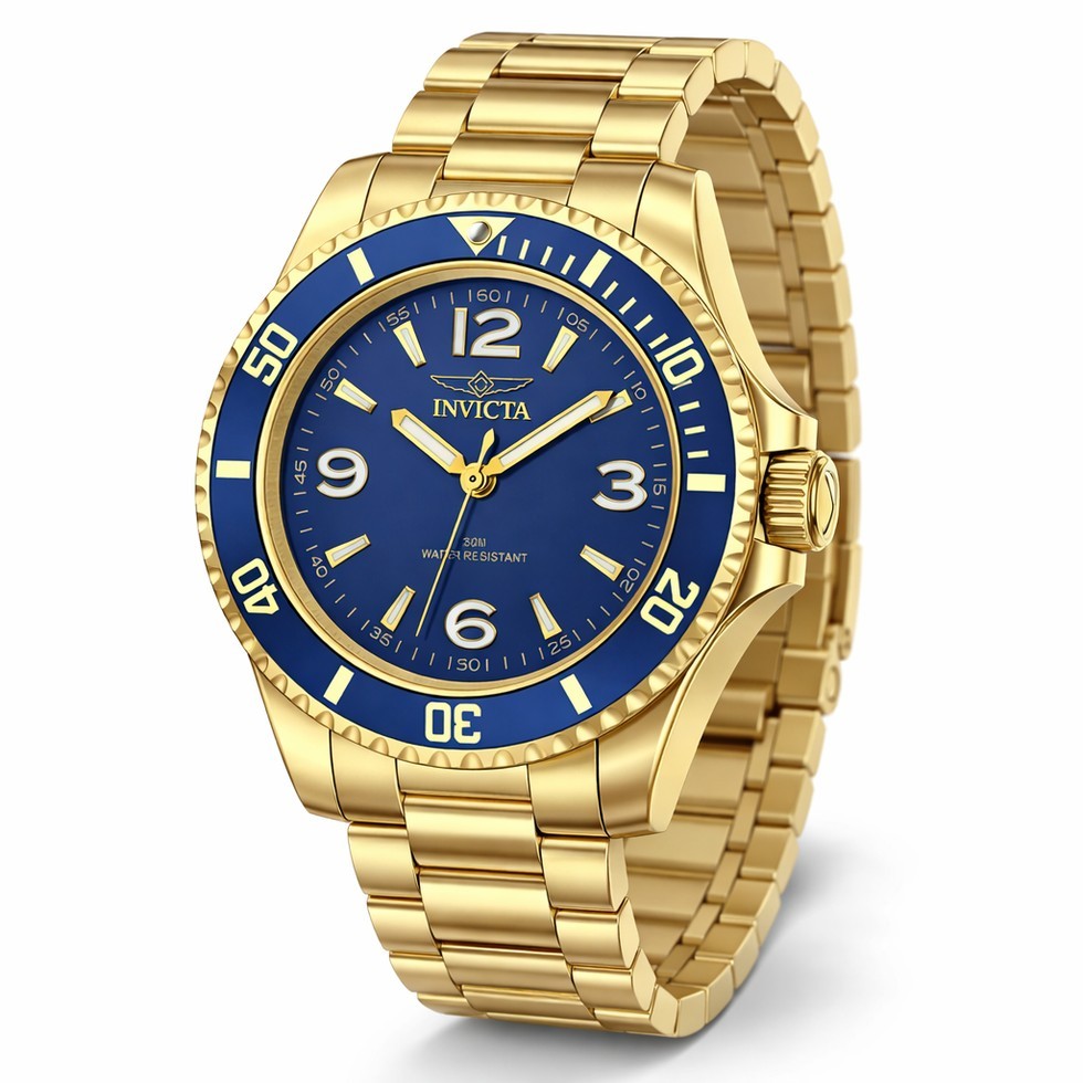 Brand New Invicta Specialty Rowan Men’s Watch – 40mm. Gold (69474)