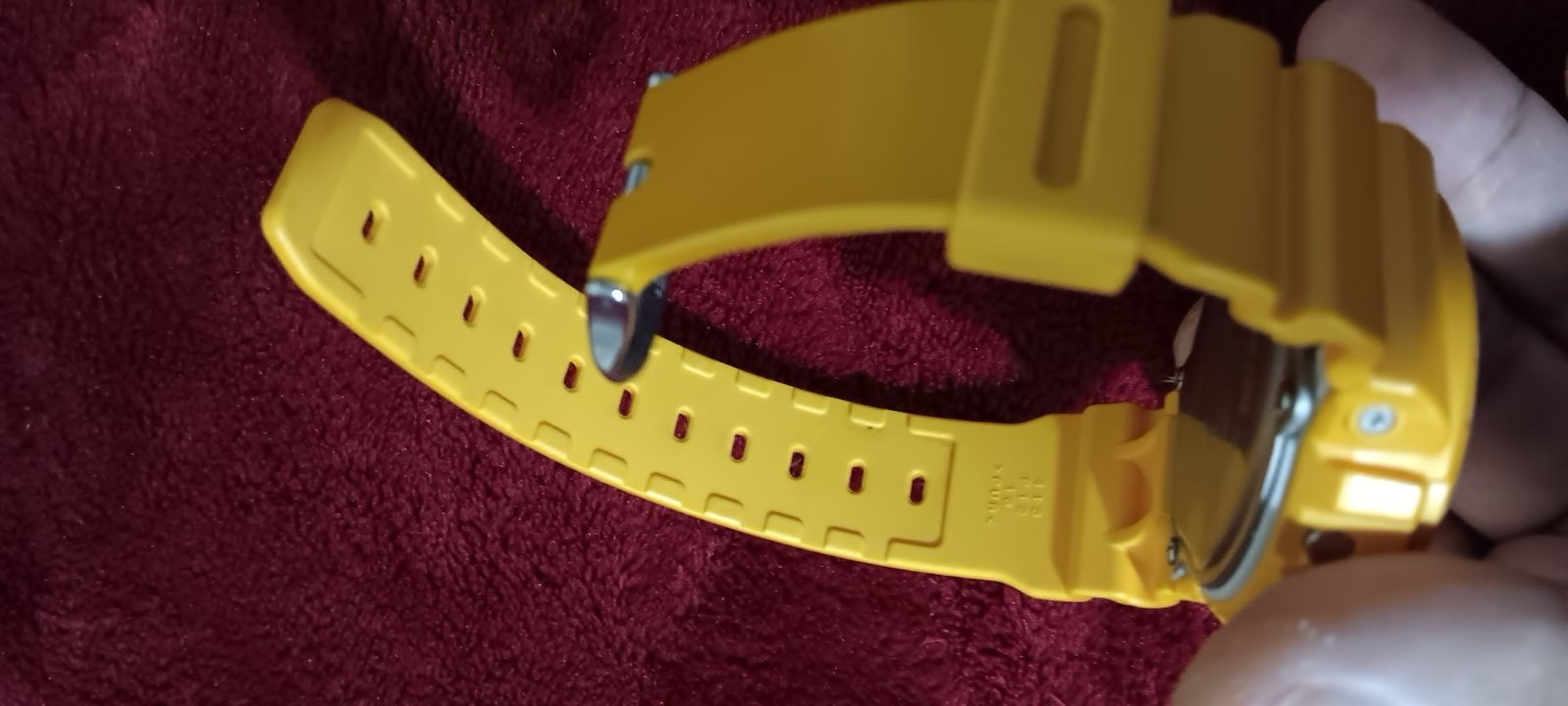 Casio G-SHOCK Yellow Resin Digital Quartz Shock Resistant Alarm 50mm Watch