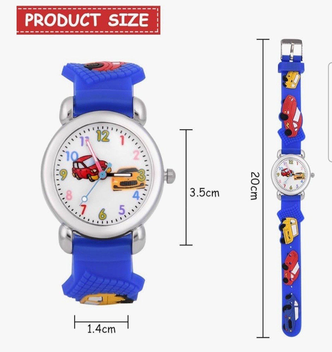 Kids Watch,3D Cute Cartoon Toy Watch,Gift for Boys and Girls Age 3-11 Years Old