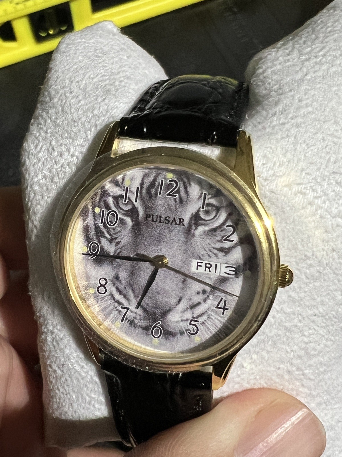 Pulsar PXN080 Tiger Face Wrist Watch for Men Mineral Crystal