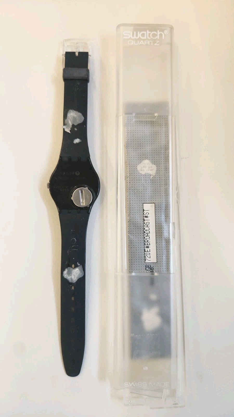 Swatch Watch BROADCAST GB720 1990 Standard Gents NON WORKING COLLECTORS DISPLAY