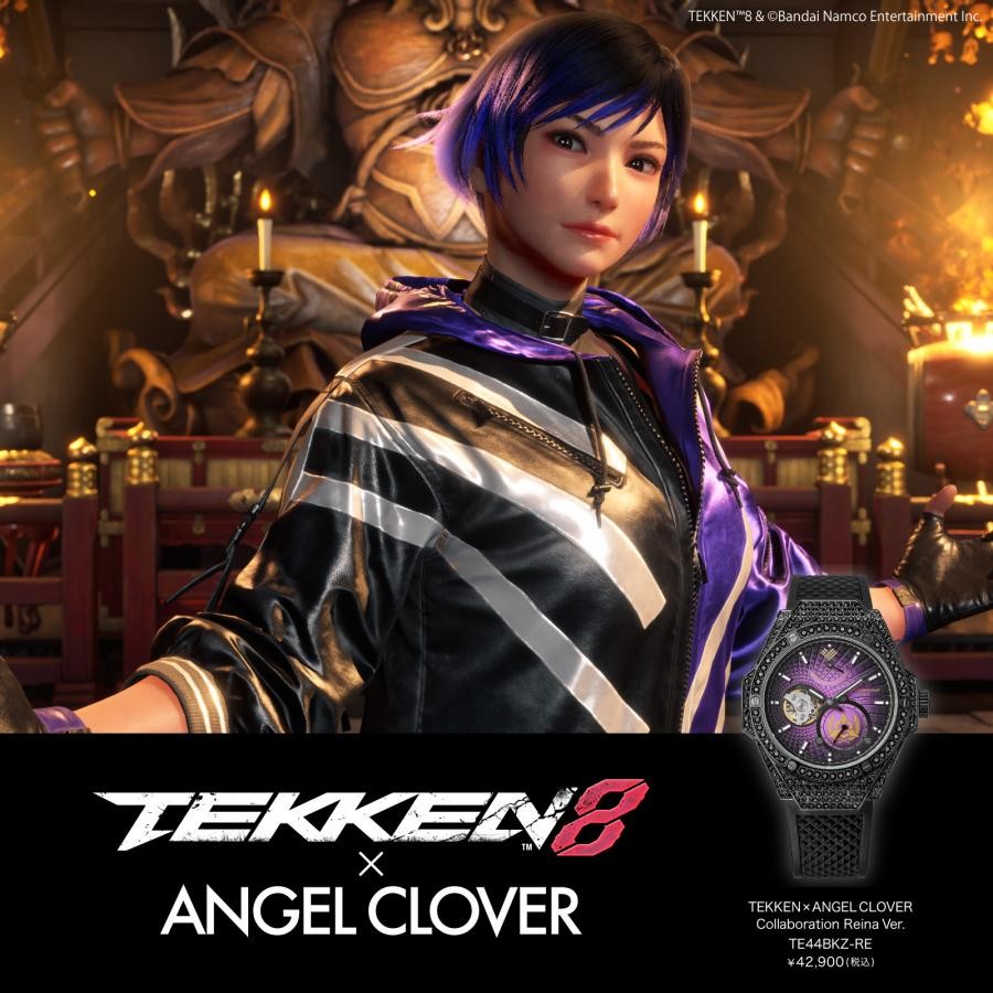 TEKKEN8 ANGEL CLOVER Collaboration Reina Ver. Wrist Watch Limited to 150 pieces