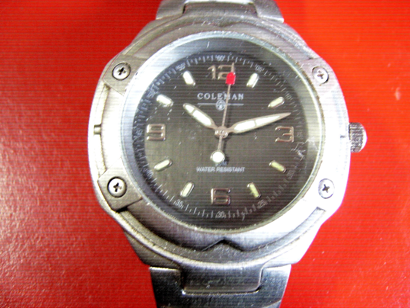 Coleman Men’s Rugged Outdoor Quartz Wrist Watch Black Dial Date Water Resistant