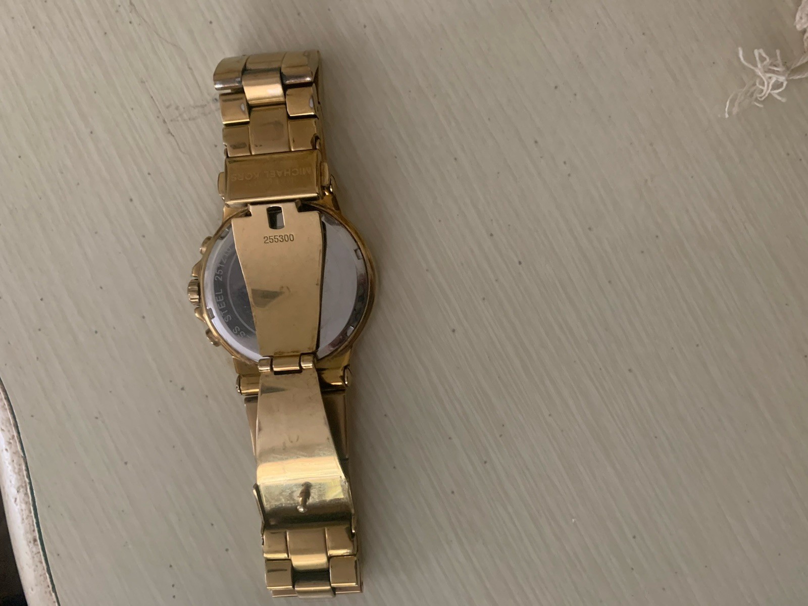 Michael Kors Mini Dylan Rose Gold Chronograph Watch Gem Bezel MK5623 New Battery