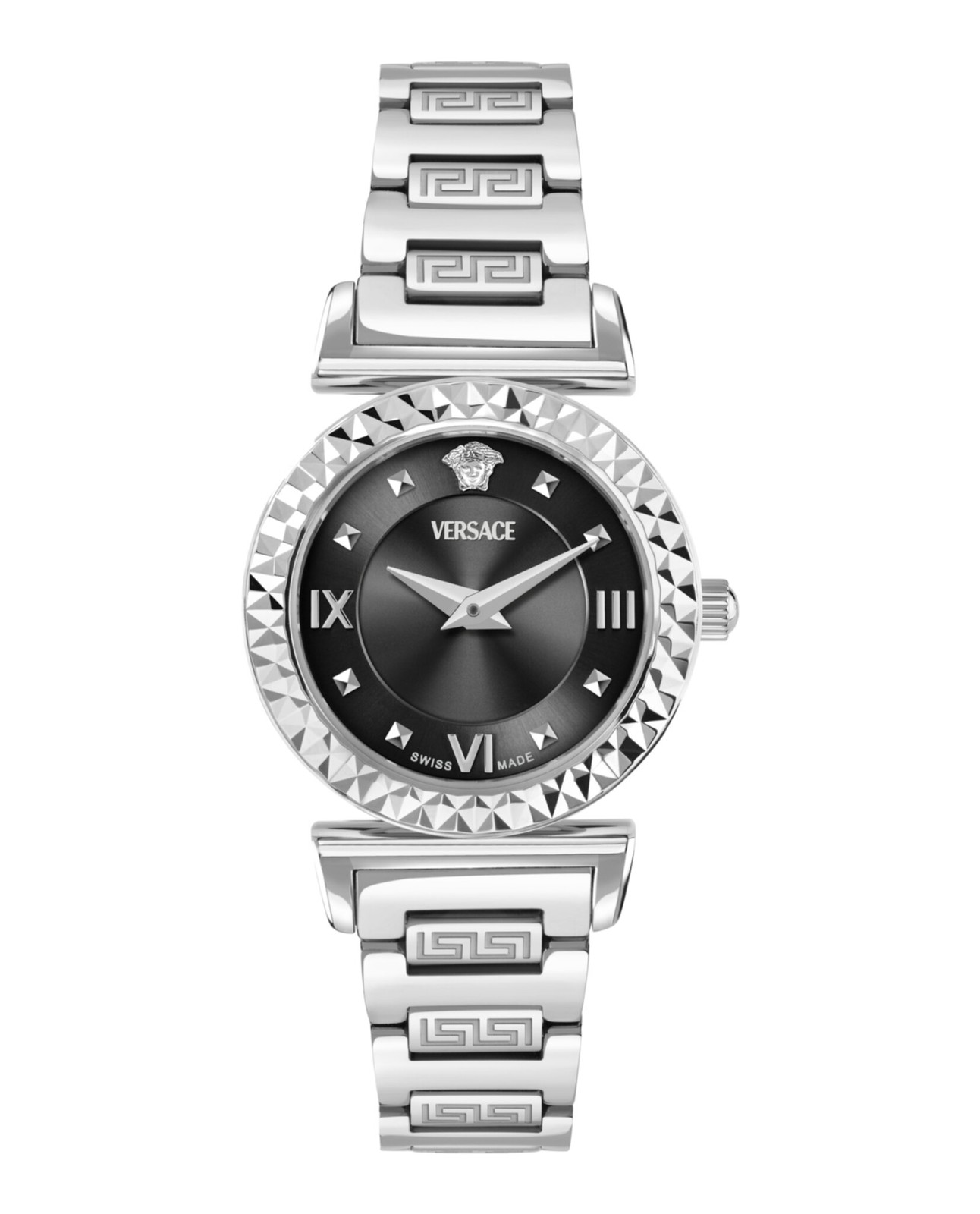 Versace Womens Stainless Steel 27mm Bracelet Fashion Watch