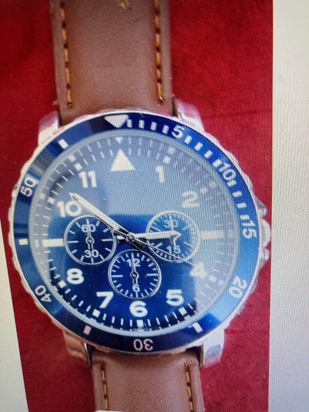 EXPRESS 1307 CHRONOGRAPH MEN WATCH JAPAN MVT 54 MM NEW W TAG