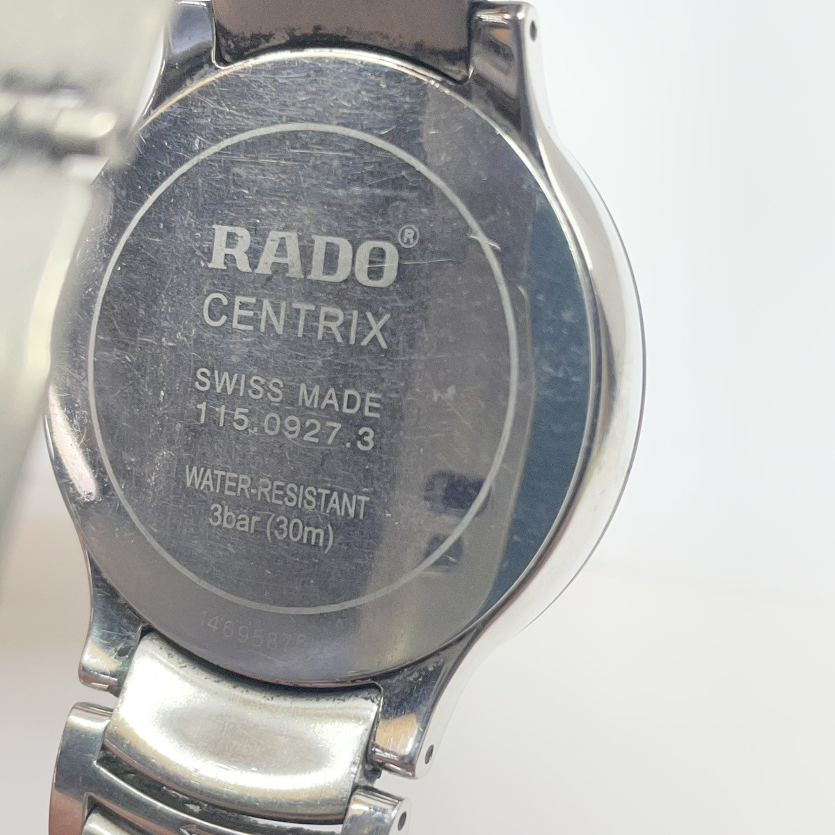 RADO CENTRIX 115.0927.3 BLACK DIAL DIAMOND QUARTZ WATCH (CMP127201)