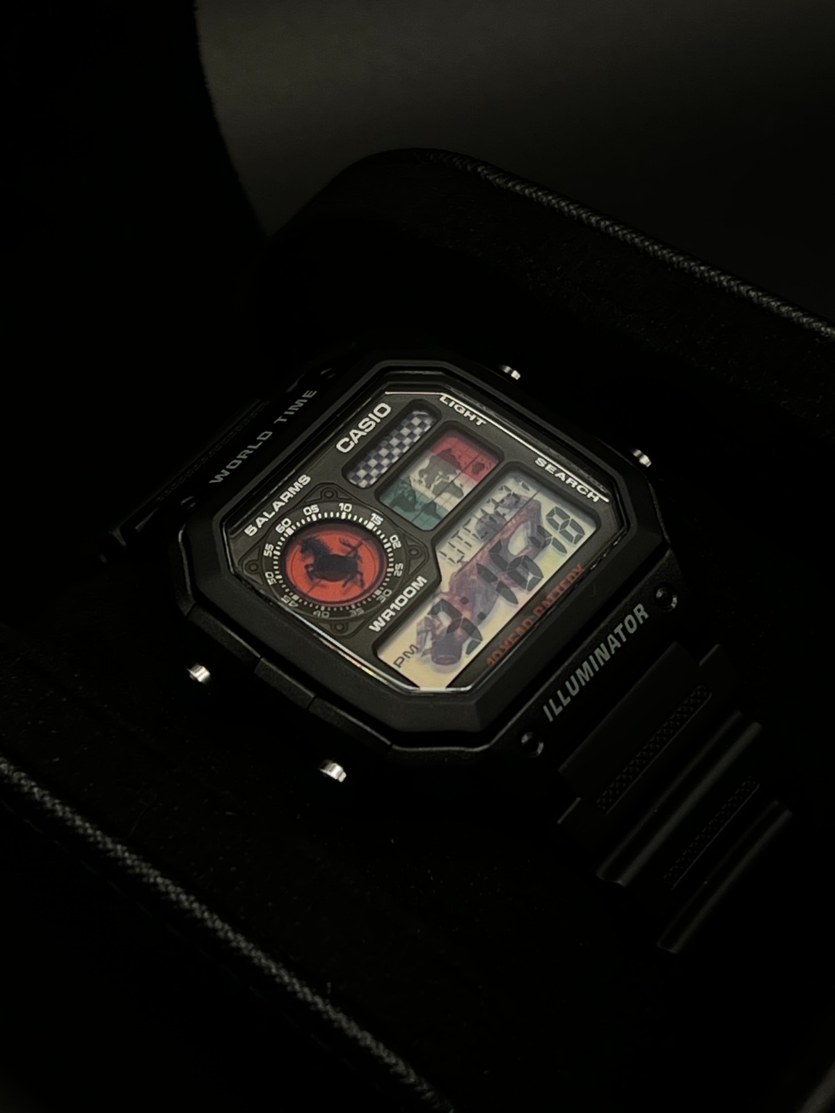 “Tifosi” | 🇮🇹🏎️🏁 | Custom Ferrari Formula CASIO AE-1200WHD | Royale | MOD