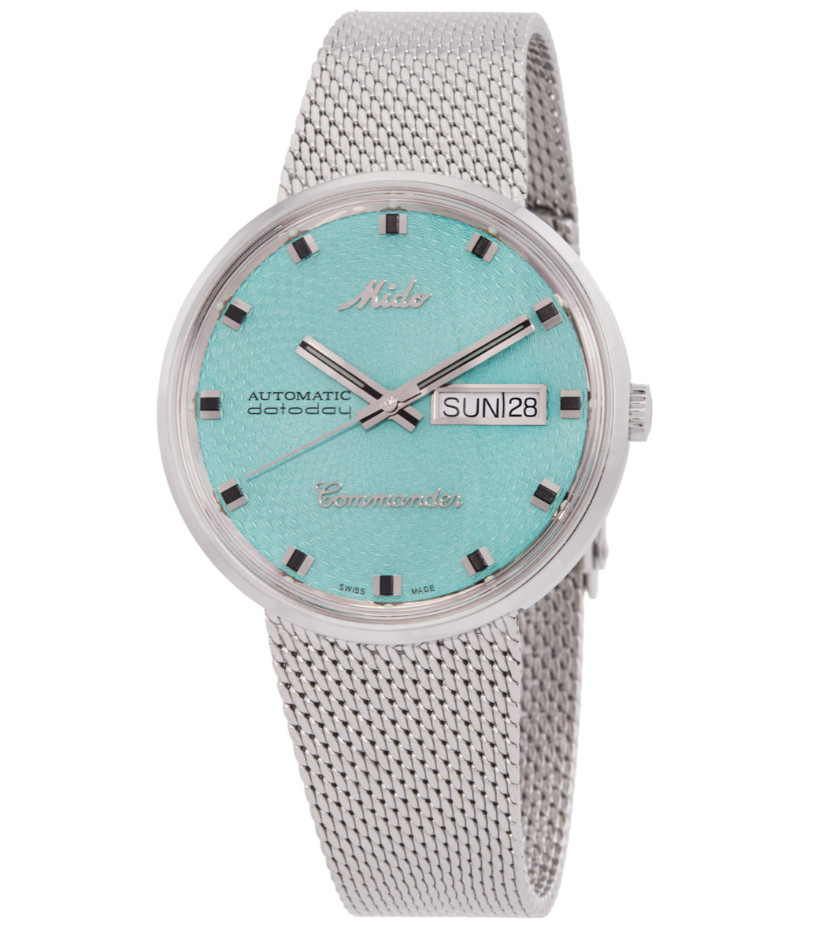 Mido Commander 1959 Vintage Logo Turquoise Dial Men’s Watch M842942511