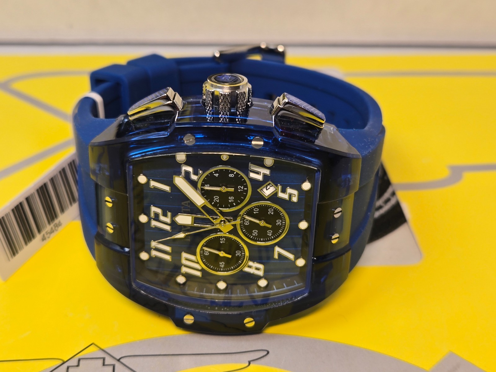 Invicta S1 Rally Anatomic Men’s Watch 47mm, Blue with Blue Bezel & Dial NEW!