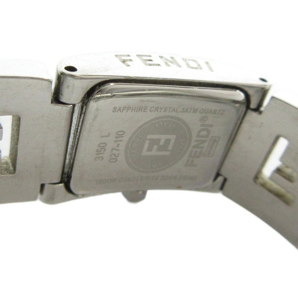 FENDI Stella Quartz Ladies Watch Silver Stainless Steel 17mm AB Condition