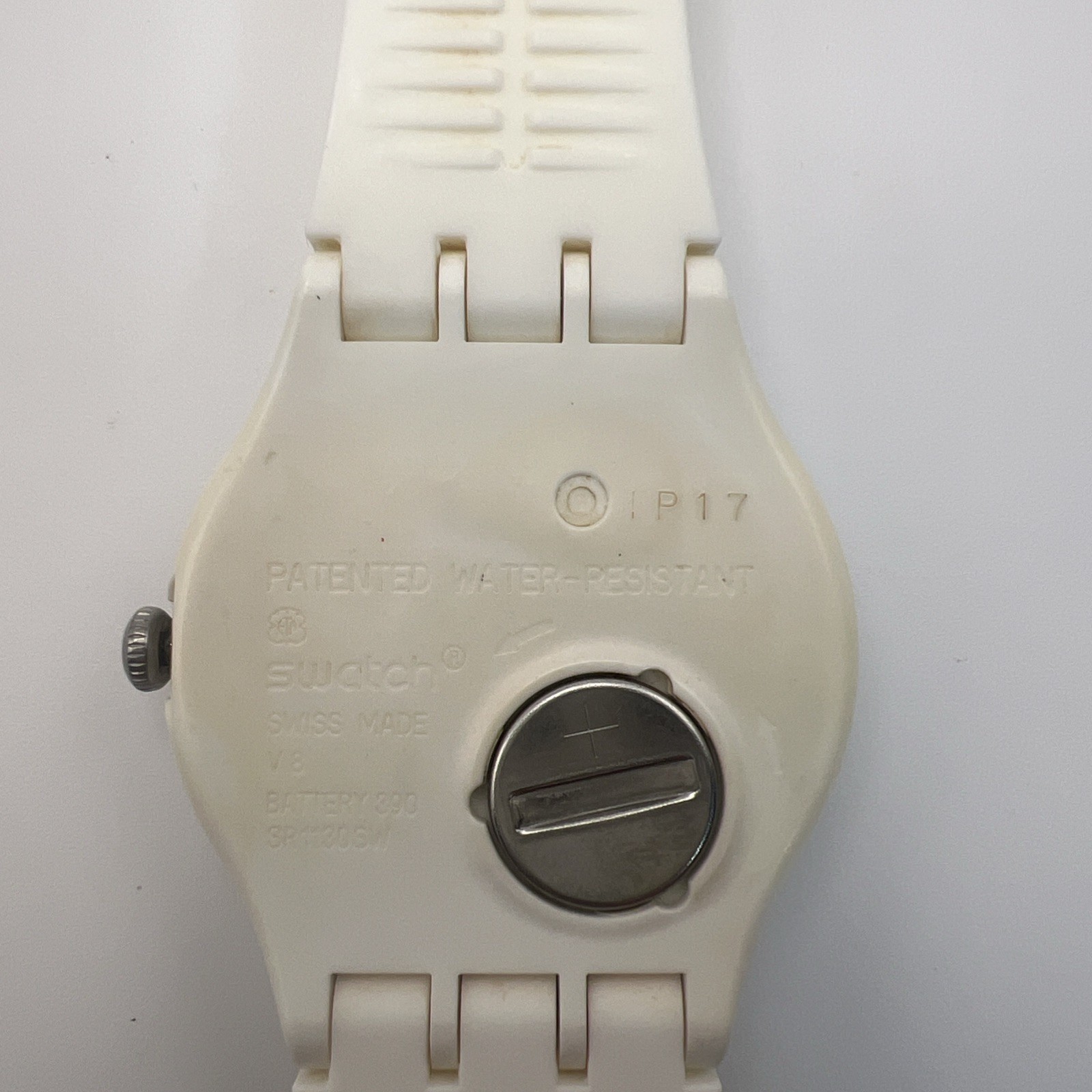 Swatch WHITE LACQUERED Skeleton SUOW100 2012 42mm Watch w/Case Papers Receipt