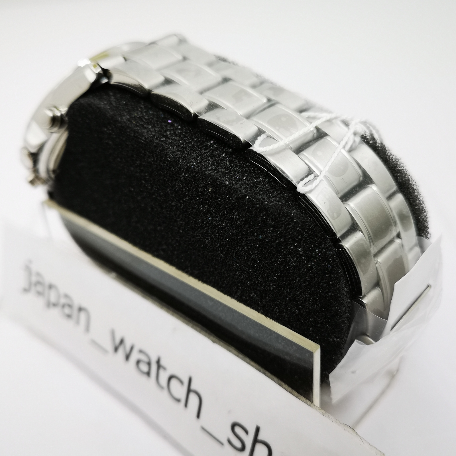 SEIKO Chronograph SND367PC Black Silver Men’s Watch New in Box