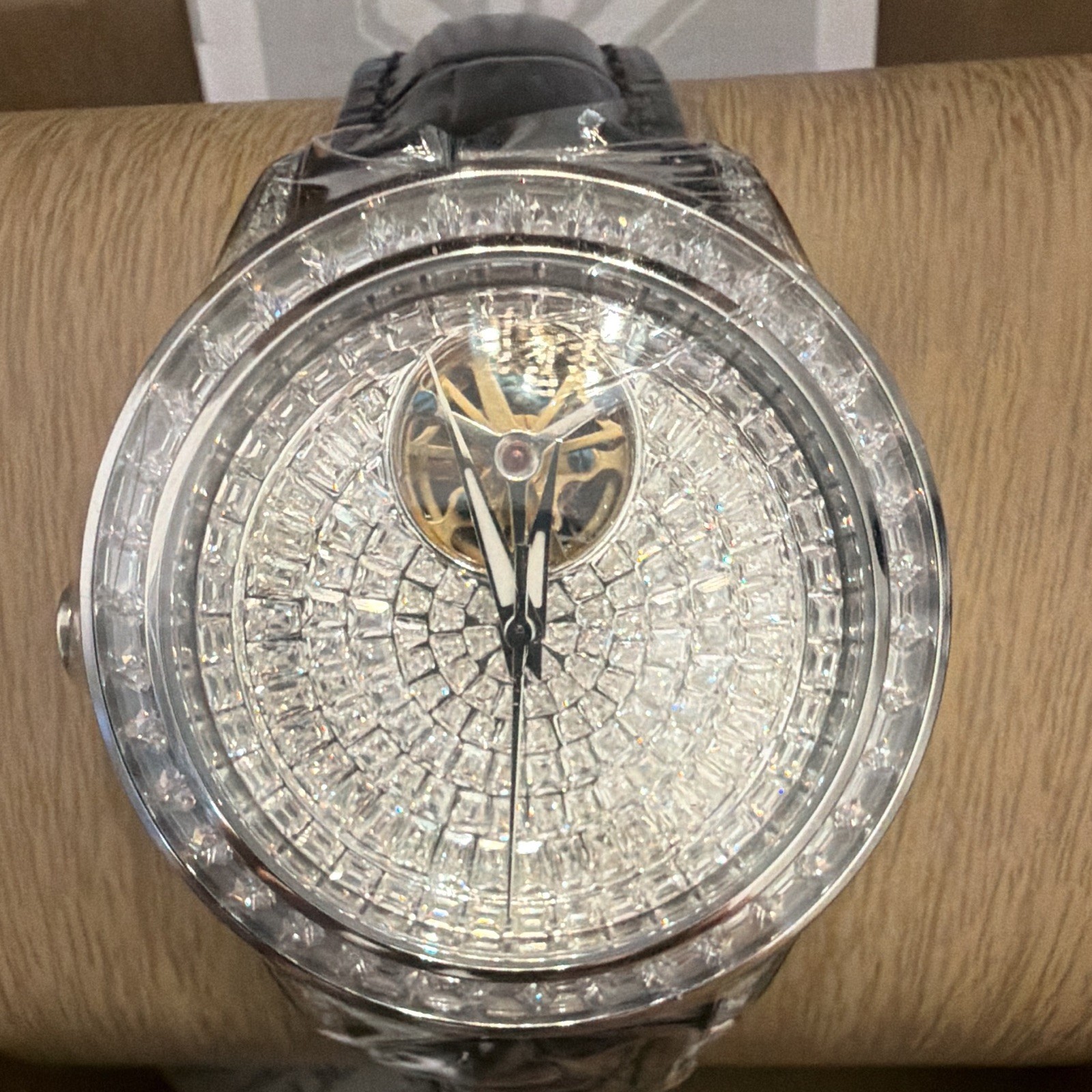 Invicta MPW-0158 Montres Prestige Automatic Open Heart Copper Dial Men’s Watch