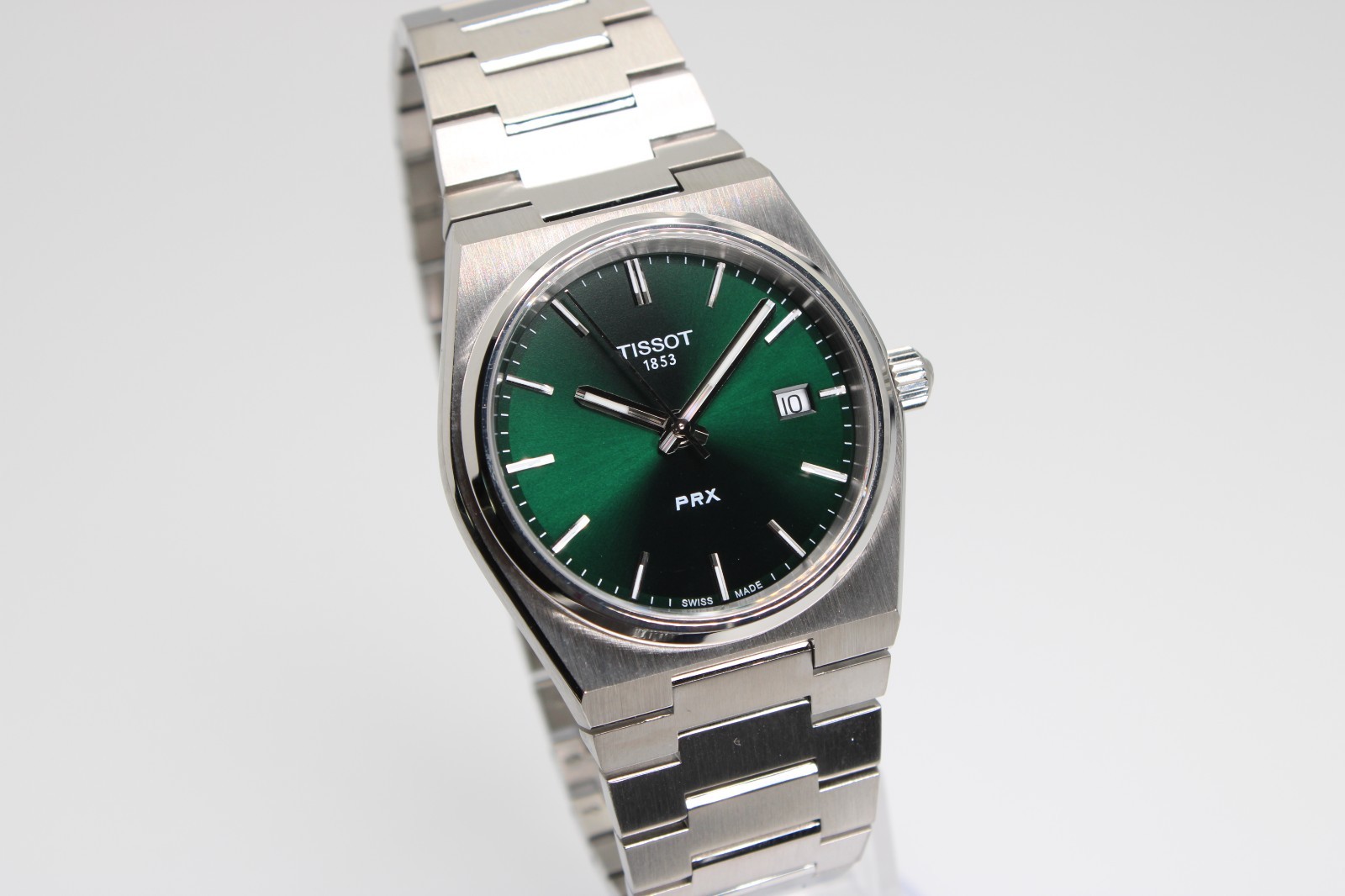 TISSOT PRX T137.210.11.081.00 Quartz Green Dial Unisex Watch 35MM