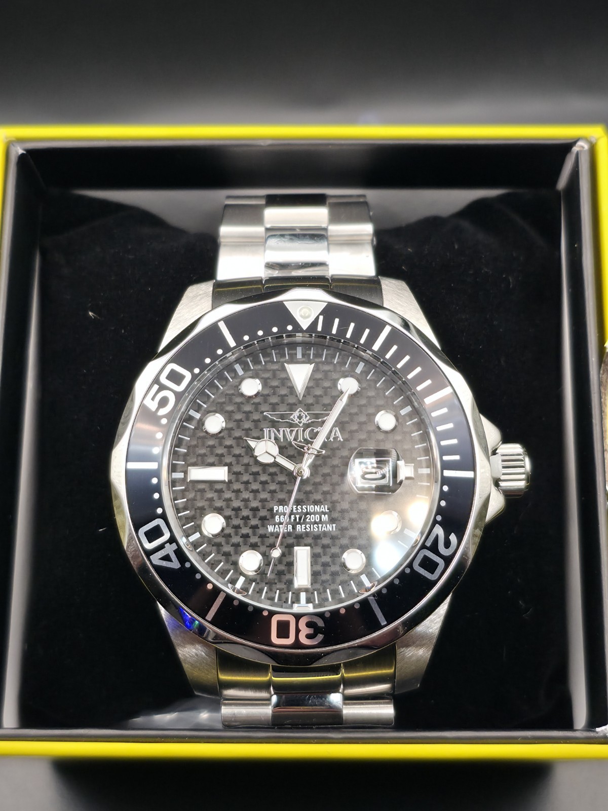 Invicta Grand Diver 12562 Men’s 47mm Black Carbon Fiber Dial Watch