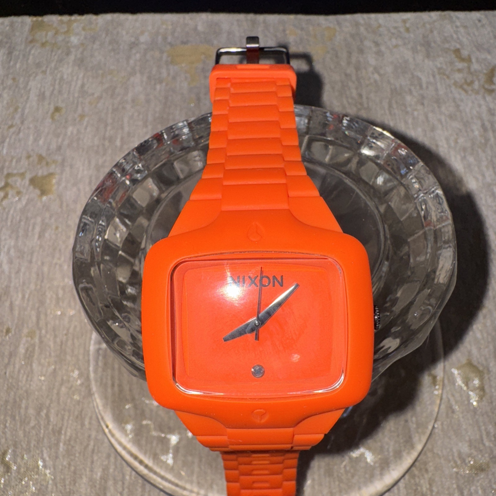 Nixon The Rubber Player “Yes It’s Real” Orange Surf Men’s Analog Wrist Watch