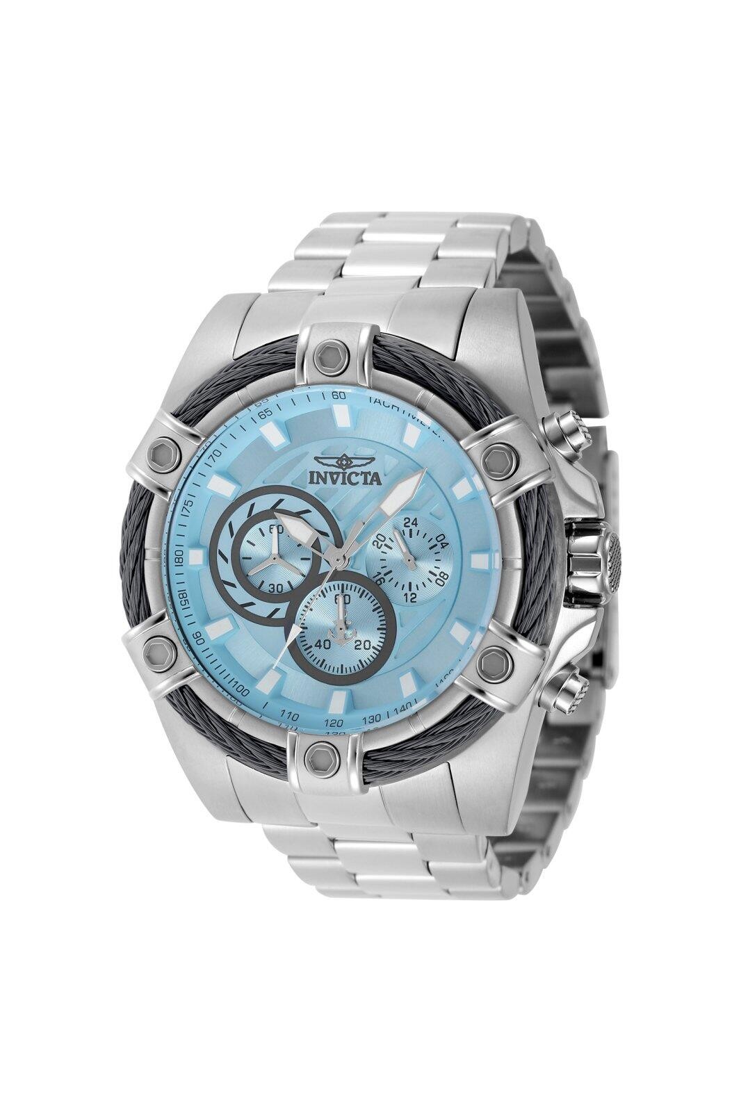 INVICTA Men 52mm Stainless Steel Steel Blue dial VD54 Quartz (49439)