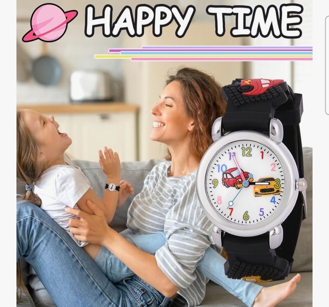 Kids Watch,3D Cute Cartoon Toy Watch,Gift for Boys and Girls Age 3-11 Years Old