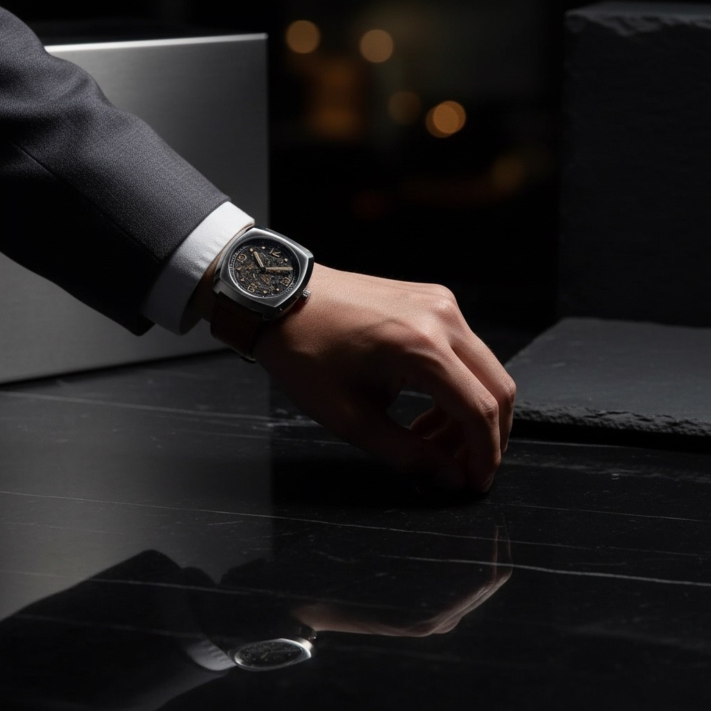 Seagull Automatic Skeleton Watch Tonneau Luminous Mechanical Watch 849.27.6094K