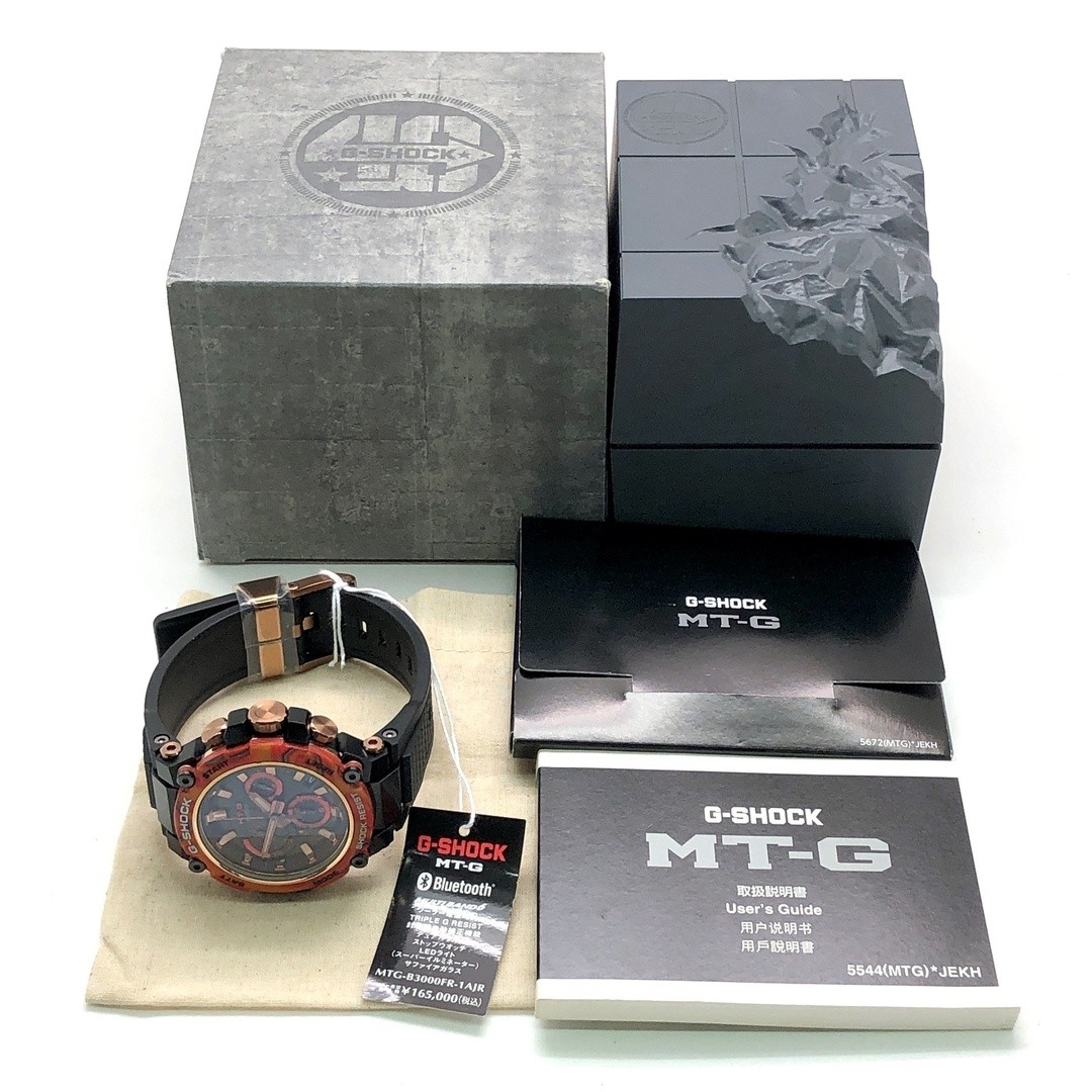 G-Shock MTG B3000FR 1A MT G 40th Anniversary Flare Red Radio Solar Bluetooth Car