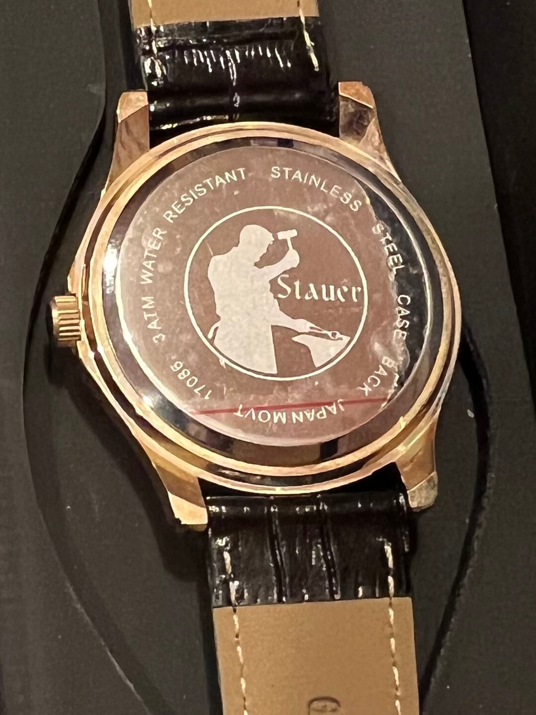 NEW Stauer Metropolitan Roman Numeral 17086 Quartz Men’s Date Watch New Battery