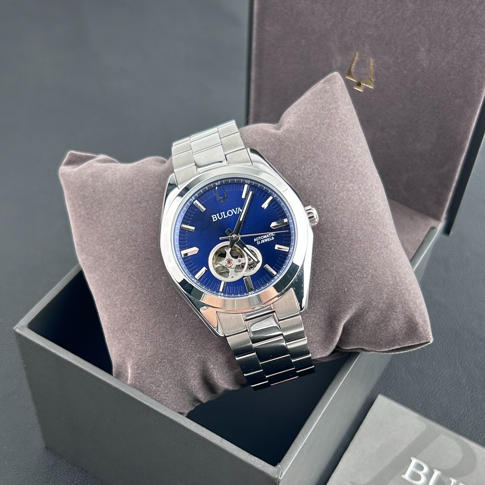 Bulova Surveyor 96A275 Blue Dial Men’s classic Automatic Chronograph 42mm